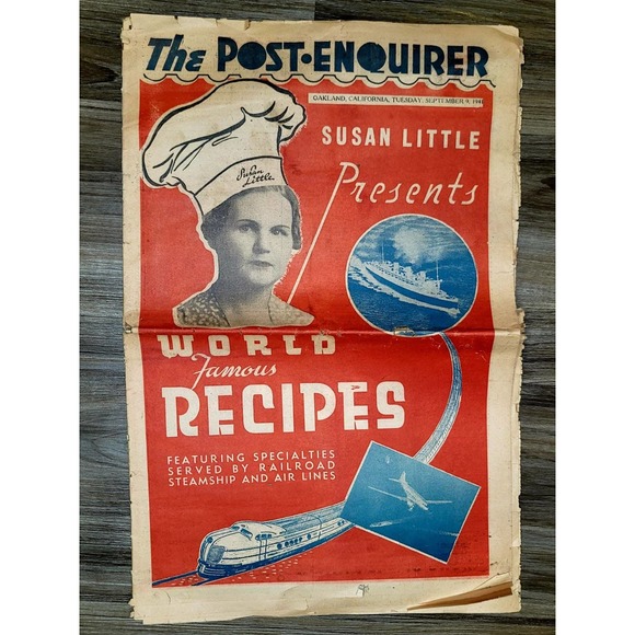 Vtg The Post Enquirer Sept 9, 1941 Oakland California Newspaper - Picture 1 of 4